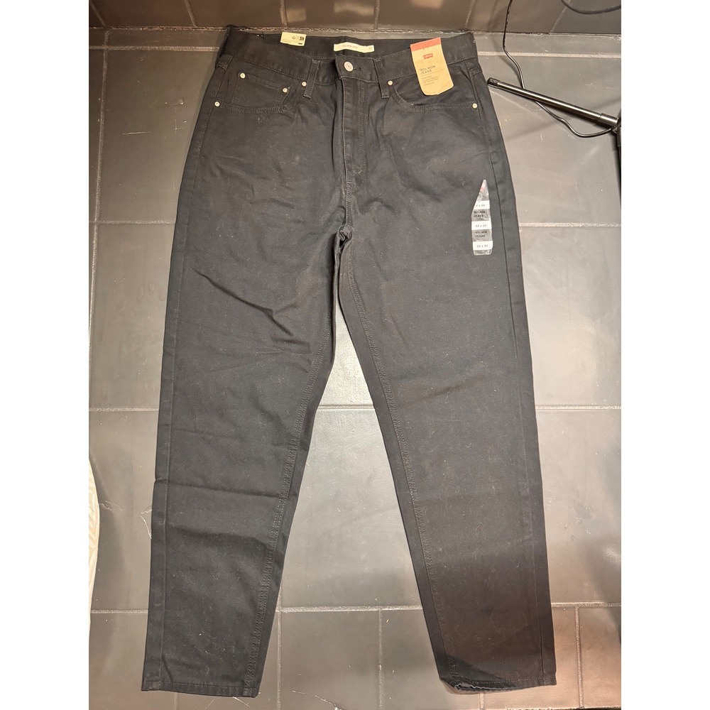 Levis‎ 80s Mom Jeans Womens 32x30 Black High Rise Tapered Leg Denim A3506-3619